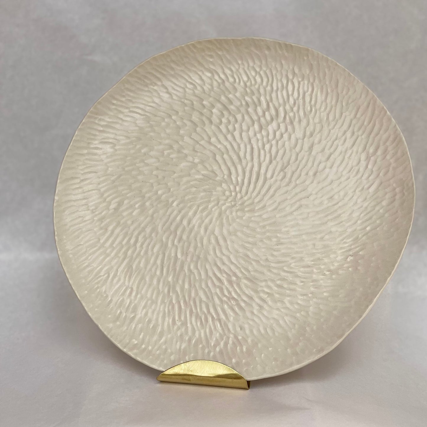 Carved Platter - white clay