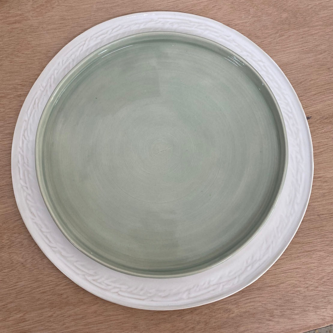 Charger Plate - White clay