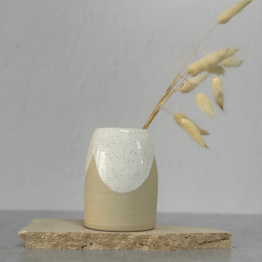 Small Wheel Thrown Vase - White Clay