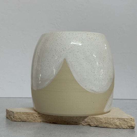 Large Wheel Thrown Vase - White Clay